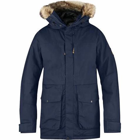 Fjallraven Barents Parkas Blue Singapore For Men (SG-677176)